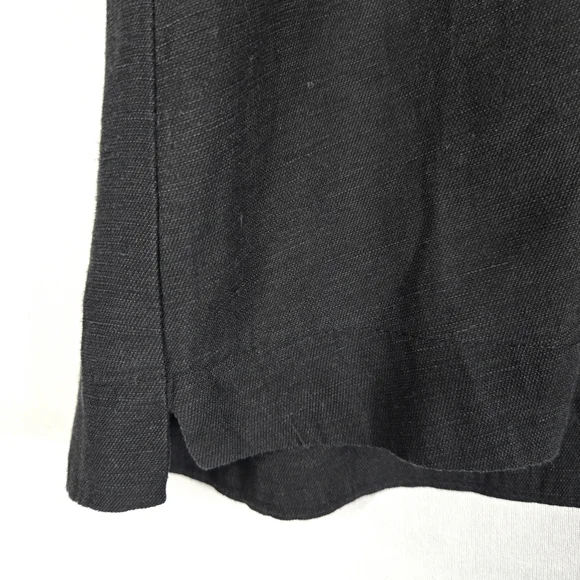 Alembika Belle Linen Tencel Top Size 18 Boxy Oversize Short Sleeve Khaki Black - Picture 11 of 15